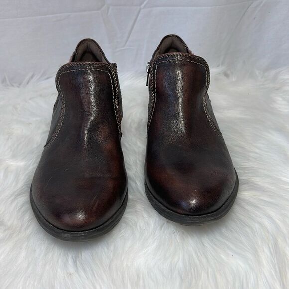 Earth Peak Peru Sundown Brown Leather Booties Sz 10 - Picture 3 of 7